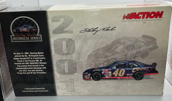 STERLING MARLIN 2001 ORIGINAL COORS 1:24 NASCAR DIECAST by Action Racing Collectables