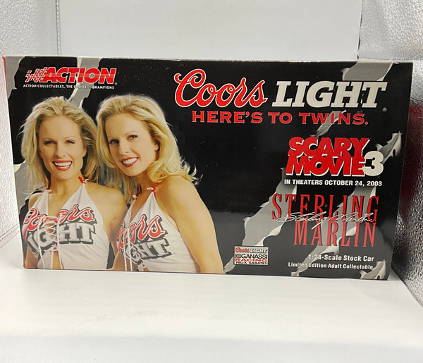 STERLING MARLIN 2003 COORS LIGHT/SCARY MOVIE 3 1:24 NASCAR DIECAST by Action Racing Collectables