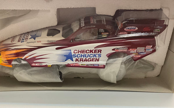 DEL WORSHAM 2005 CHECKER SCHUCK'S KRAGEN 1:24 NHRA FUNNY CAR DIECAST
