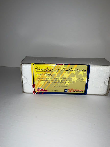 WARREN JOHNSON 1995 GM PERFORMANCE PARTS 1:24 NHRA PRO STOCK DIECAST - Racing Champions Authentics