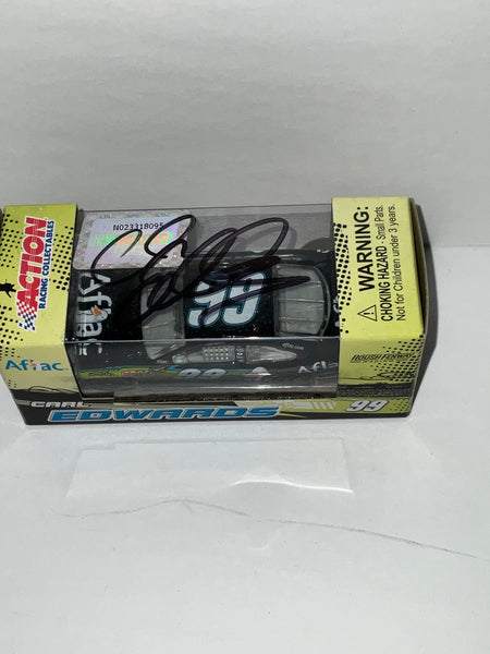 CARL EDWARDS 2009 AFLAC AUTOGRAPHED 1:64 NASCAR DIECAST - Action Racing Collectables
