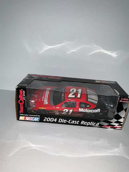 RICKY RUDD 2004 MOTORCRAFT AUTOGRAPHED 1:24 NASCAR DIECAST - Team Caliber