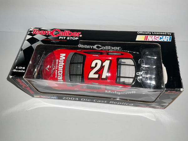 RICKY RUDD 2004 MOTORCRAFT AUTOGRAPHED 1:24 NASCAR DIECAST - Team Caliber