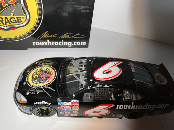 MARK MARTIN and JACK ROUSH2001 JR'S GARAGE AUTOGRAPHED 1:24 NASCAR DIECAST - Team Caliber Owner's Series