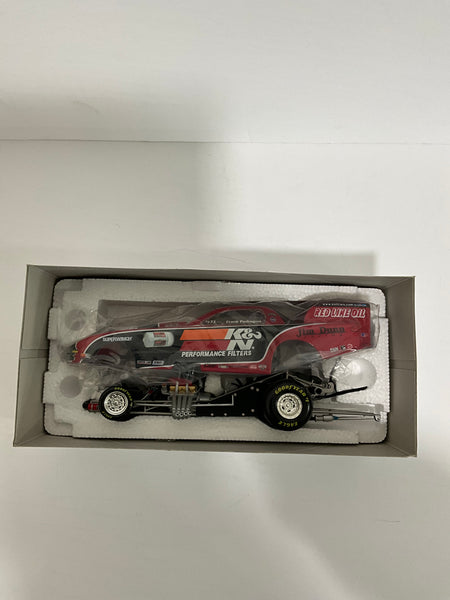 FRANK PEDREGON 2002 K & N PERFORMANCE FILTERS 1:24 NHRA DIECAST FUNNY CAR - Racing Champions Authentics