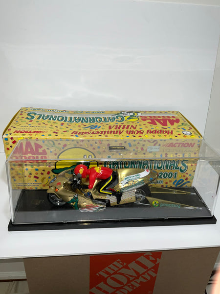GATORNATIONALS 50th ANNIVERSARY 2001 HAYABUSA 1:9 NHRA DIECAST PRO STOCK BIKE - Action Performance