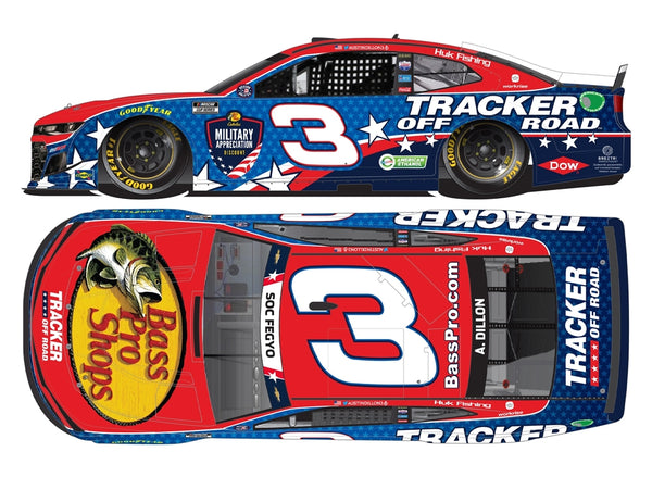 AUSTIN DILLON 2021 BASS PRO SHOPS SALUTES 1:24 NASCAR DIECAST