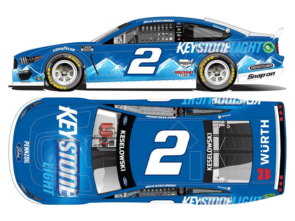 BRAD KESELOWSKI 2021 KEYSTONE LIGHT 1:24 NASCAR DIECAST- Action Racing Collectables