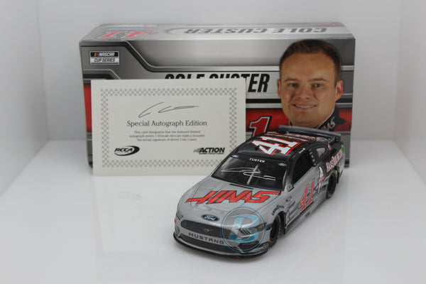COLE CUSTER 2021 HAASTOOLING.COM AUTOGRAPHED 1:24 NASCAR DIECAST