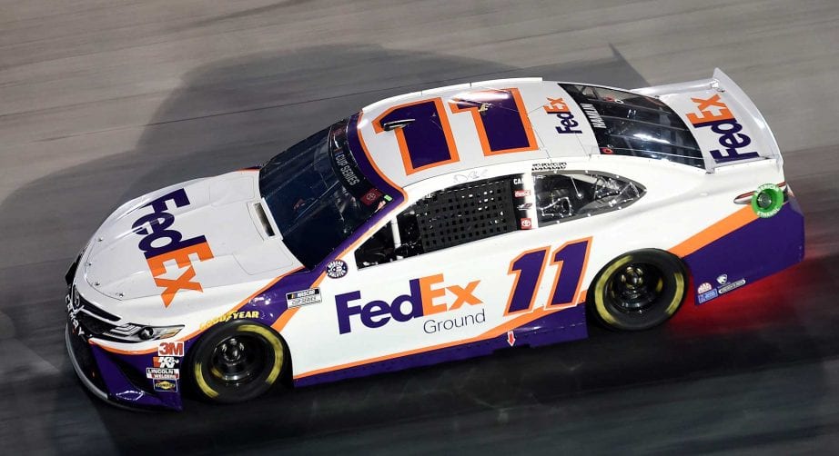 DENNY HAMLIN 2020 FEDEX GROUND ALL STAR LIGHT UP 1:24 NASCAR DIECAST