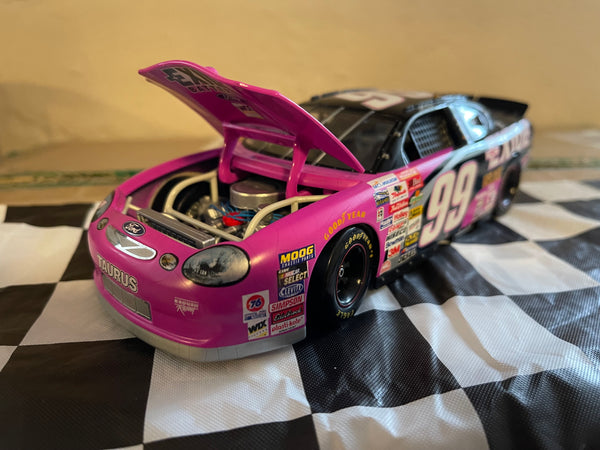 JEFF BURTON 1999 EXIDE RACING CHAMPIONS PREMIER 1:24 W/COA NASCAR DIECAST