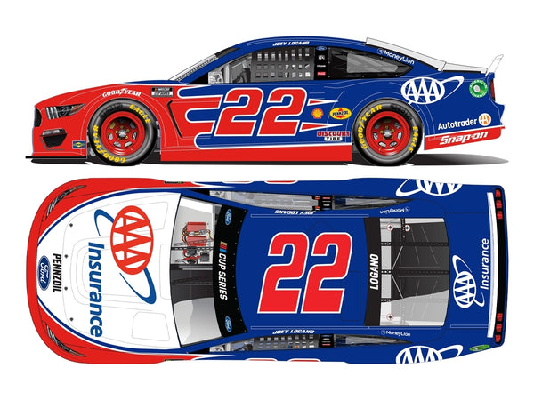 JOEY LOGANO 2021 AAA INSURANCE 1:24 NASCAR DIECAST - Lionel Racing