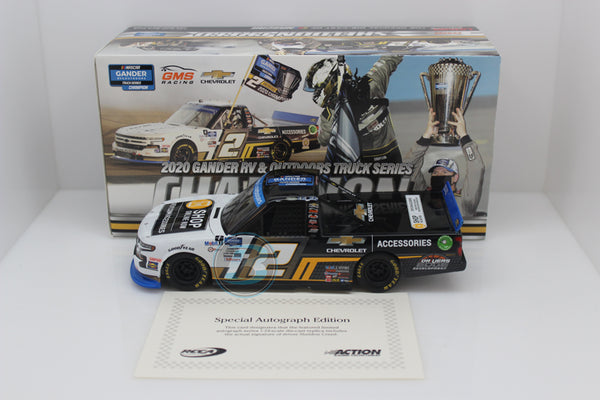 SHELDON CREED 2020 CHEVY ACCESSORIES AUTOGRAPHED GOTS CHAMPION 1:24 NASCAR TRUCK DIECAST