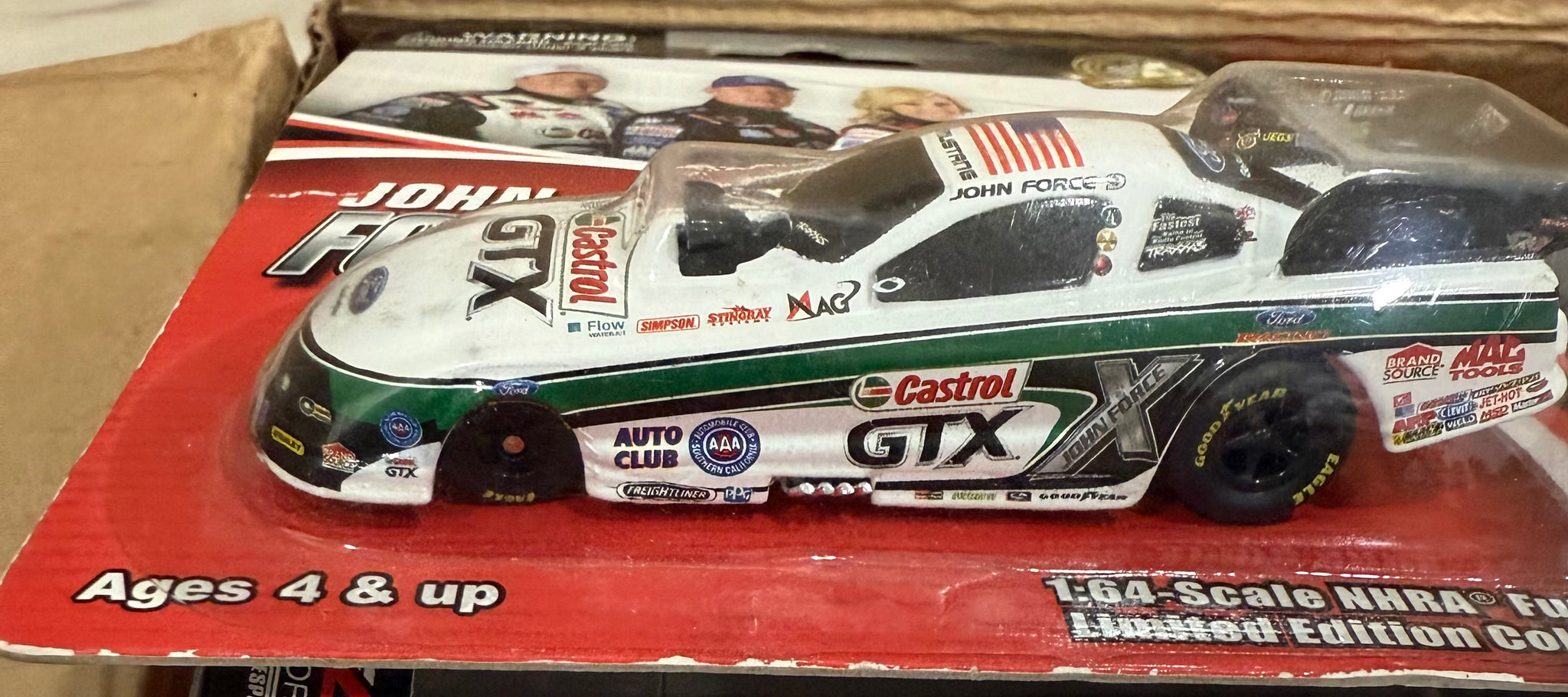 JOHN FORCE 2013 CASTROL GTX 1:64 NHRA DIECAST FUNNY CAR from Action Racing Collectables Gold Series
