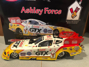 ASHLEY FORCE 2009 RONALD MCDONALD HOUSE FUNNY CAR 1:24 NHRA DIECAST