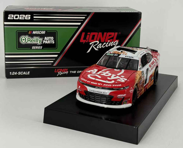 CARSON KVAPIL 2026 Arby's 1:24 NASCAR DIECAST