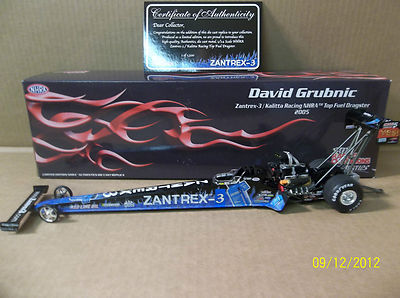 DAVID GRUBNIC 2005 ZANTREX-3 1:24 DRAGSTER NHRA DIECAST