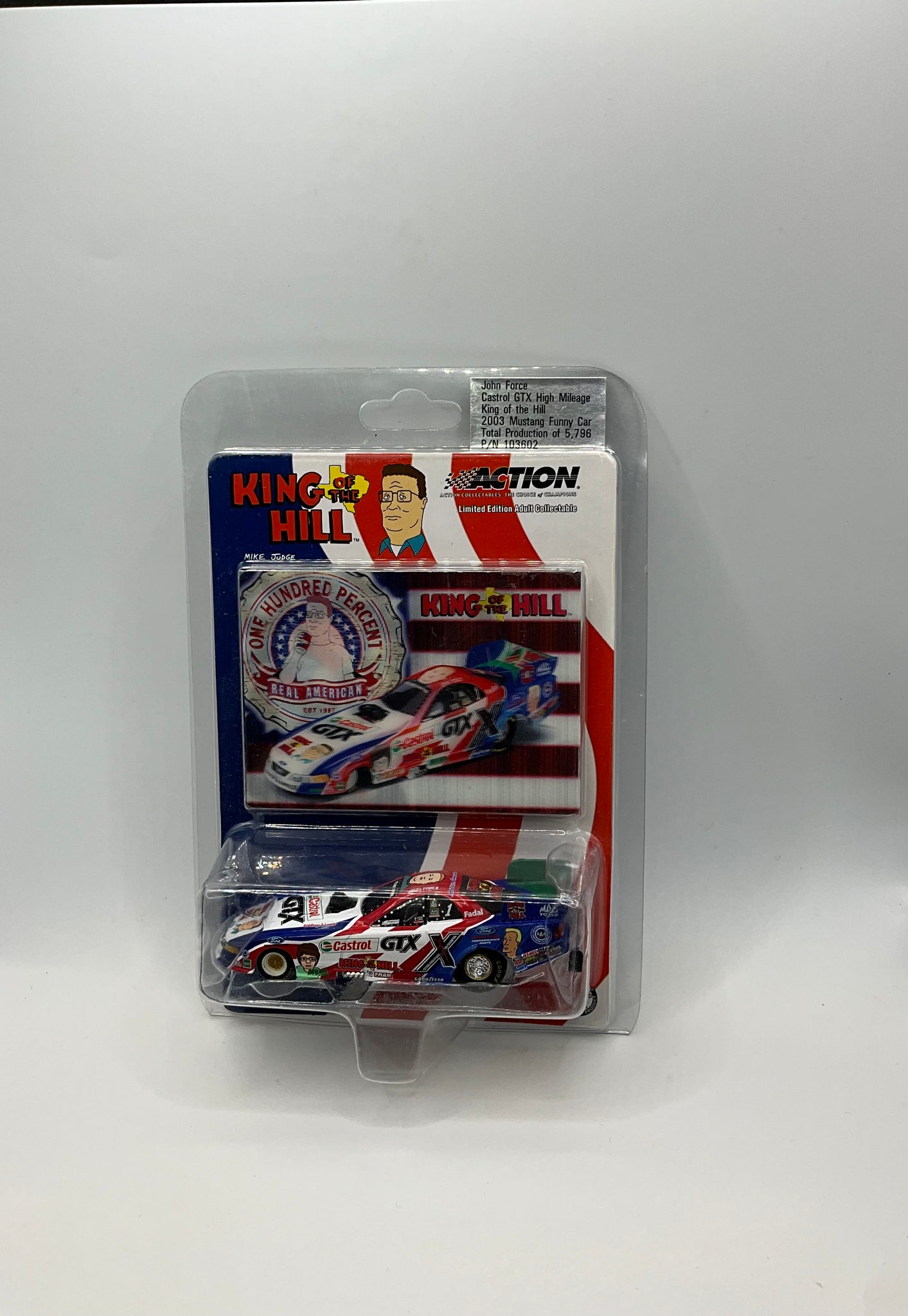 JOHN FORCE 2003 CASTROL GTX HIGH MILEAGE KING OF THE HILL 1/64 MUSTANG FUNNY CAR NHRA DIECAST by Action Racing Collectables