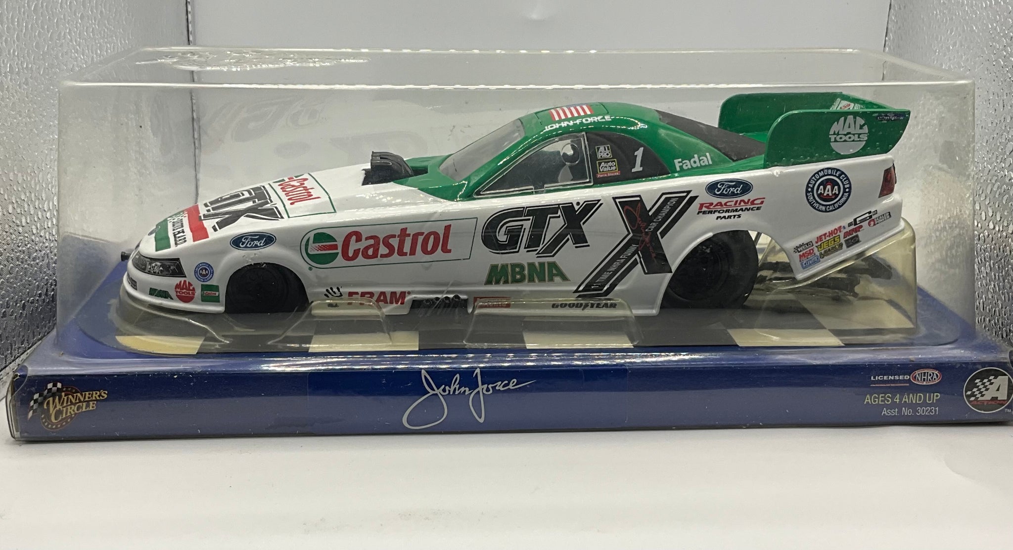 JOHN FORCE 2002 CASTROL GTX FUNNY CAR 1:24 NHRA DIECAST by Winner’s Circle