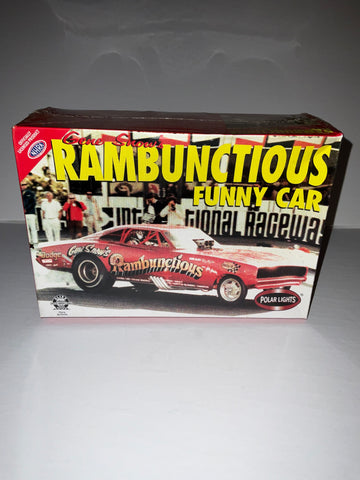 RAMBUNCTIOUS 1970 DODGE CHARGER 1:25 FUNNY CAR MODEL PLASTIC KIT - Polar Lights