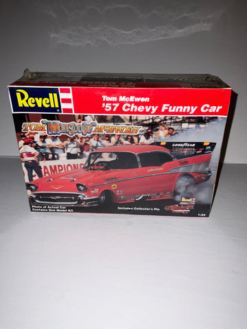 TOM "MONGOOSE" MCEWEN 1957 CHEVY FUNNY CAR 1:24 MODEL KIT - Revell