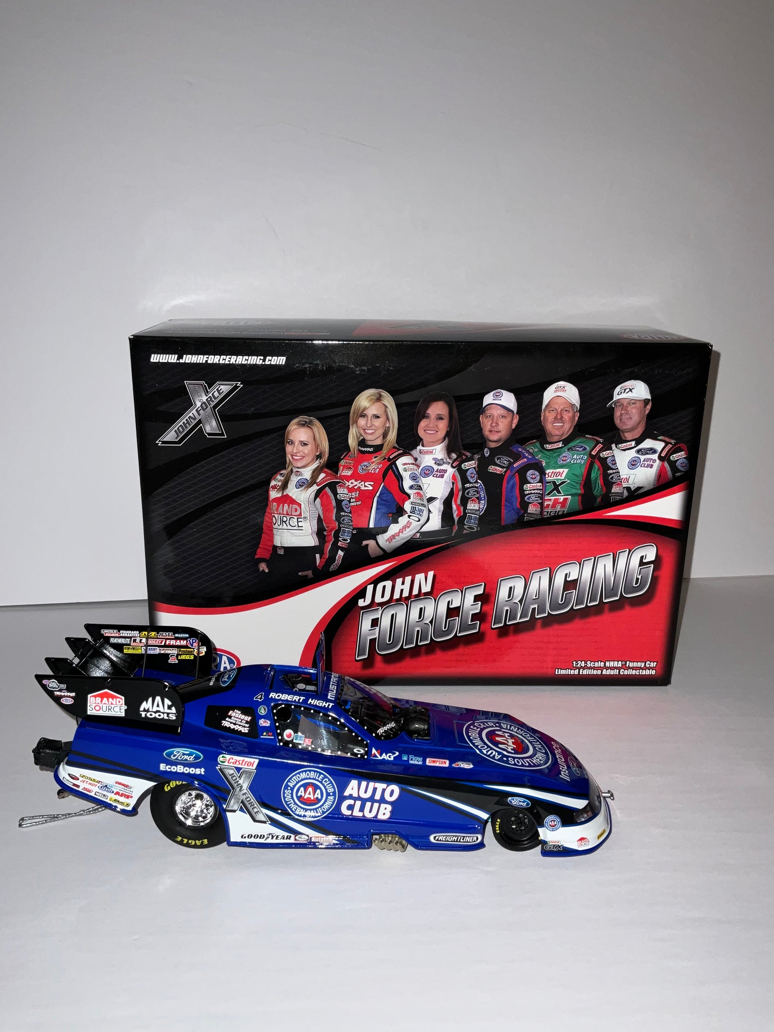 ROBERT HIGHT 2012 AAA CLUB 1:24 NHRA DIECAST FUNNY CAR - Action Racing Collectables