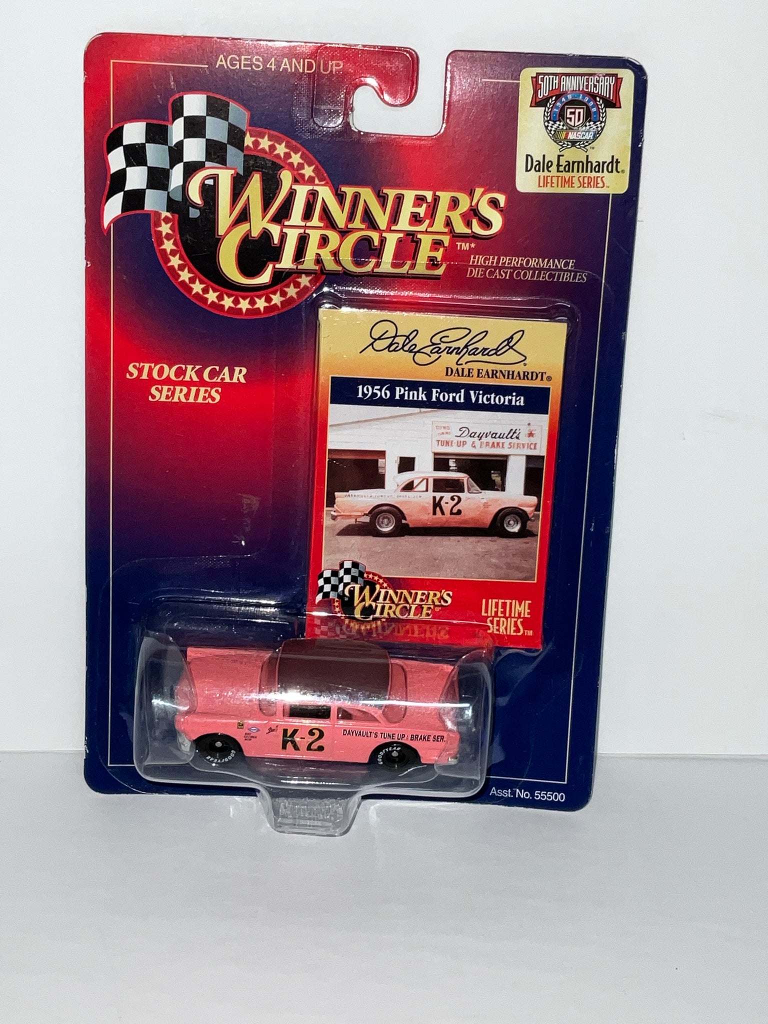 DALE EARNHARDT SR 1956 PINK FORD VICTORIA K-2 1:64 DIECAST - Winner's Circle Stock Car Series
