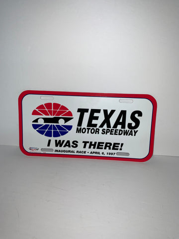 TEXAS MOTOR SPEEDWAY "I WAS THERE!" Car License Plate