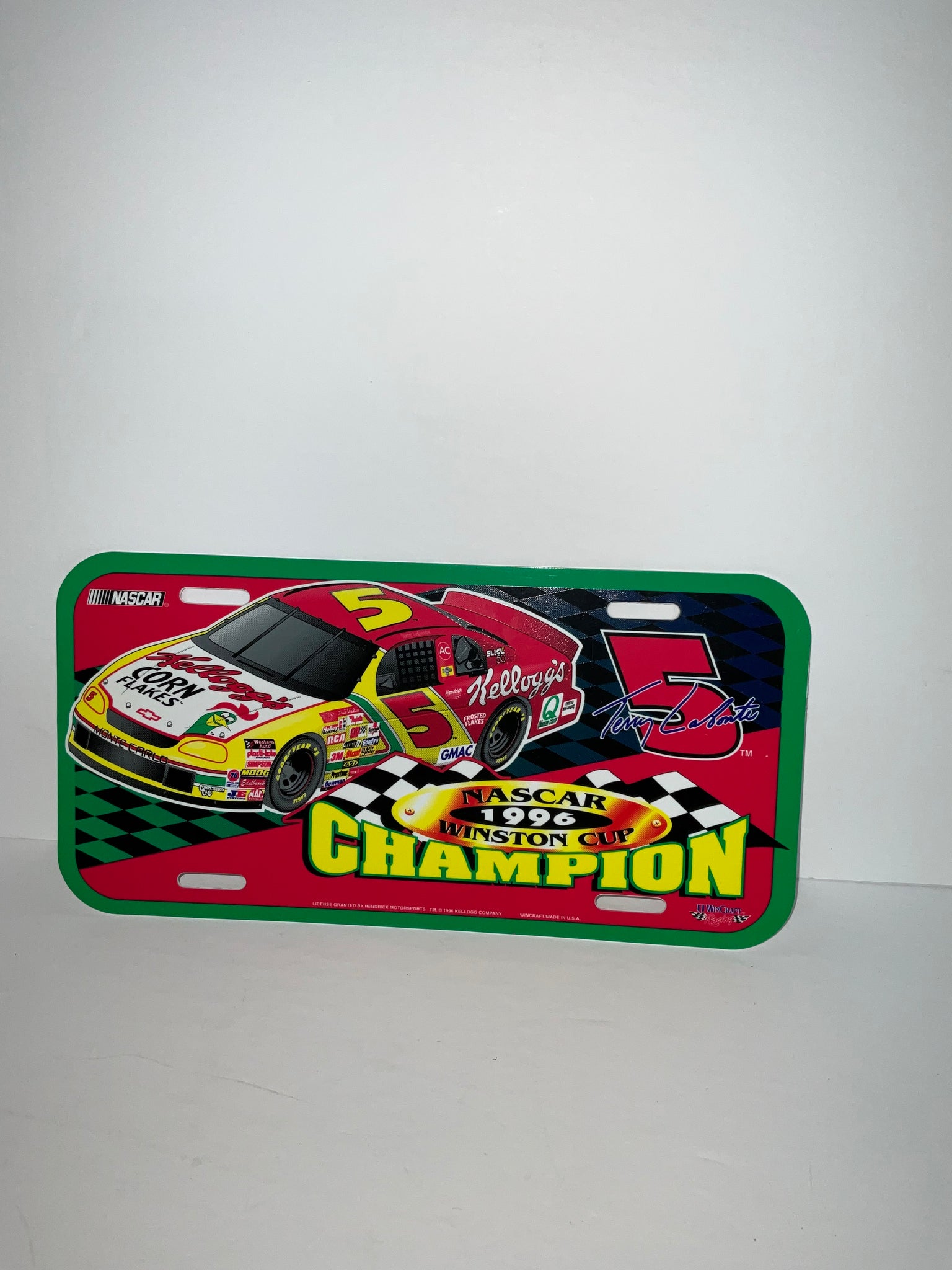 TERRY LABONTE #5 1996 WINSTON CUP CHAMPION Car License Plate