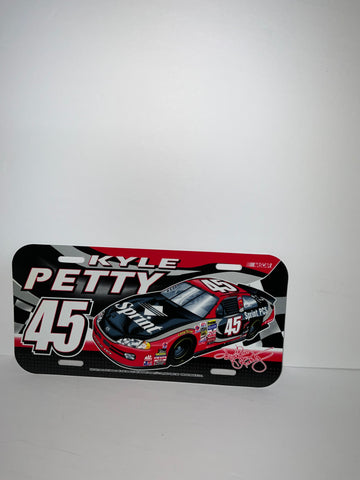 KYLE PETTY #45 Sprint Car License Plate