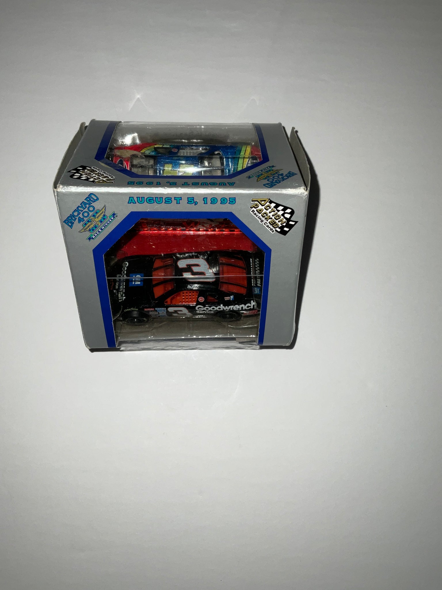 JEFF GORDON AND DALE EARNHARDT SR 1995 BRICKYARD 400 POLE WINNER and RACE WINNER 1:64 NASCAR DIECAST - Action