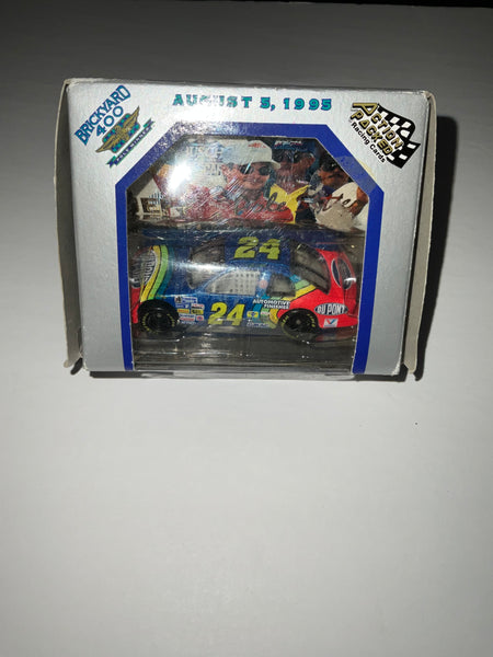 JEFF GORDON AND DALE EARNHARDT SR 1995 BRICKYARD 400 POLE WINNER and RACE WINNER 1:64 NASCAR DIECAST - Action