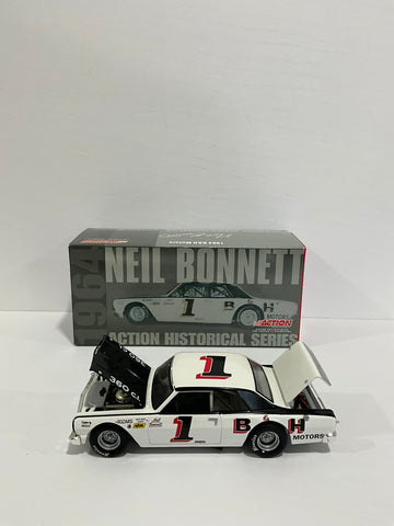 NEIL BONNETT 1964 B & H MOTORS CHEVELLE 1:24 NASCAR DIECAST - Action Racing Collectables  Historical Series