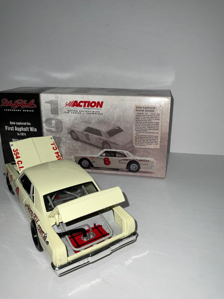 DALE EARNHARDT SR 1974 1ST ASPHALT WIN CHEVELLE 1:24 NASCAR DIECAST - Action Racing Collectables Legendary Series