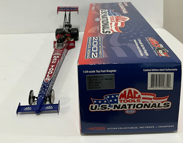 CORY McCLENATHAN 2002 48TH ANNUAL U.S. NATIONALS 1:24 NHRA DIECAST DRAGSTER - Mac Tools and  Action Collectables