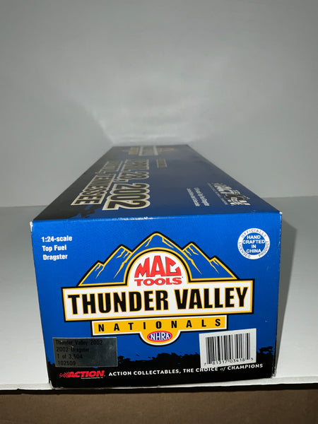2nd ANNUAL THUNDER VALLEY 2002 1:24 NHRA DIECAST DRAGSTER - Mac Tools and Action Collectables