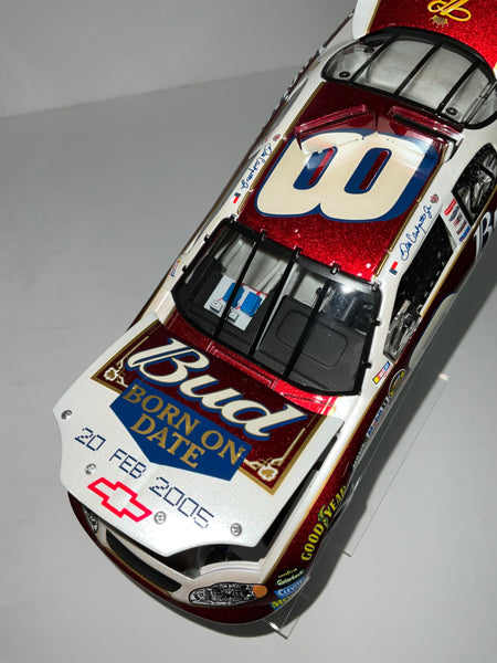 DALE EARNHARDT JR 2005 BUDWEISER DAYTONA BORN ON DATE 1:24 NASCAR DIECAST - Acton Racing Collectables