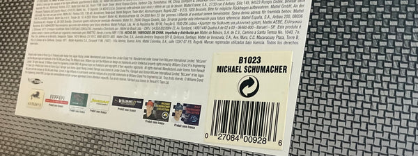 MICHAEL SCHUMACHER 2003 Shell Ferrari F1  F2003-GA 1:18 NTT DIECAST - Hot Wheels Racing