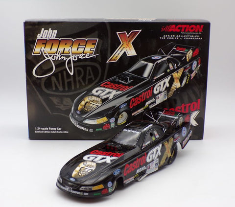 JOHN FORCE 2001 CASTROL GTX/10X CHAMPION 1:24 NHRA DIECAST FUNNY CAR - Action Racing Collectables