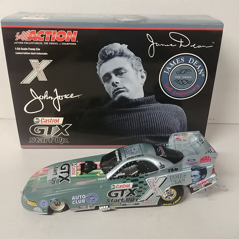 JOHN FORCE 2005 CASTROL GTX START-UP JAMES DEAN 50th ANNIVERSARY 1:24 FUNNY CAR NHRA DIECAST