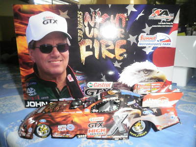 JOHN FORCE 2007 SUMMER MOTORSPORTS PARK NIGHT UNDER FIRE 1:24 FUNNY CAR NHRA DIECAST