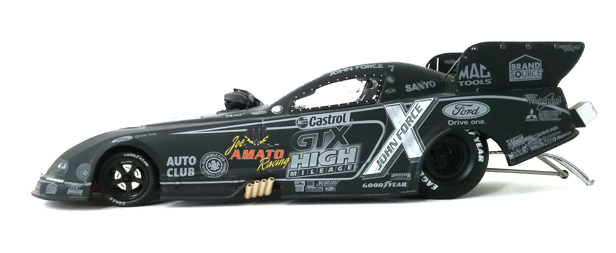 JOHN FORCE 2009 CASTROL GTX BLACK LABEL 1:24 FUNNY CAR NHRA DIECAST