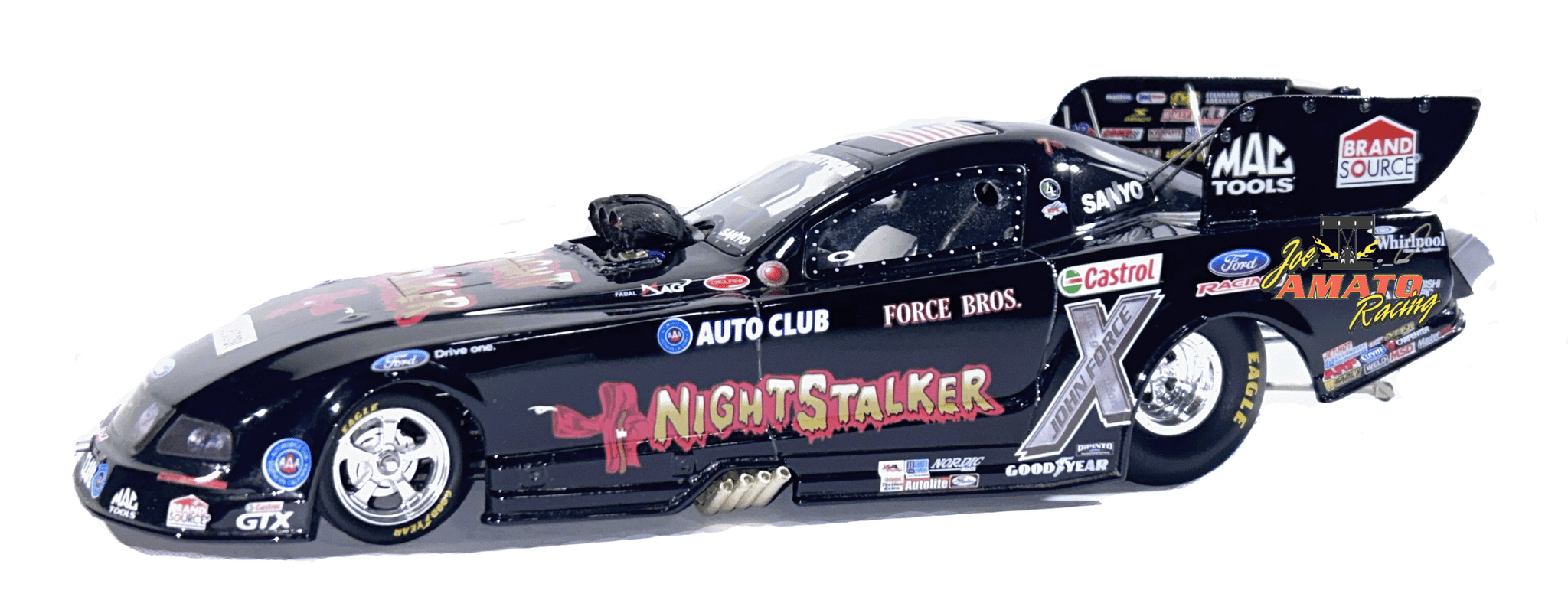 JOHN FORCE 2009 SUMMIT MOTORSPORTS PARK NIGHTSTALKER 1:24 FUNNY CAR NHRA DIECAST