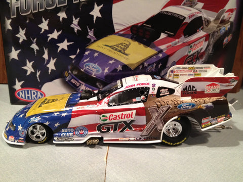 JOHN FORCE 2012 SUMMIT MOTORSPORTS PARK NORWALK/AMERICAN PRIDE 1:24 FUNNY CAR NHRA DIECAST