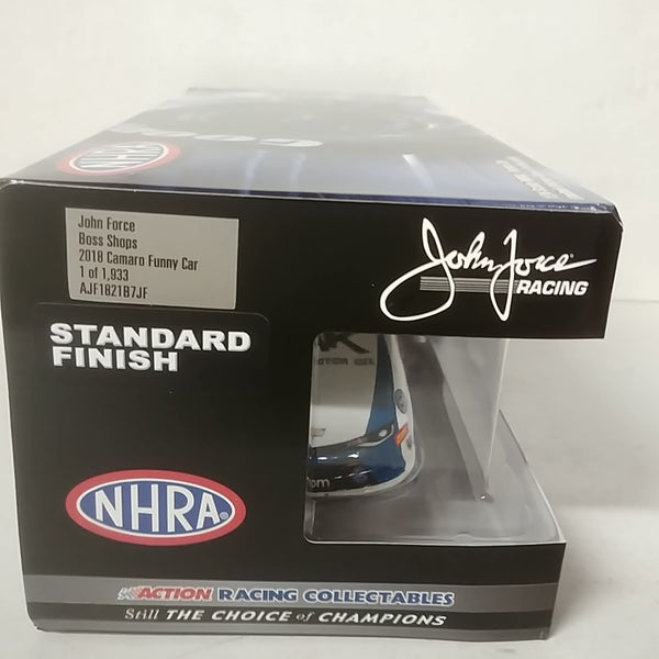 JOHN FORCE 2018 BOSS SHOP 1:24 NHRA DIECAST FUNNY CAR - Action Racing Collectables