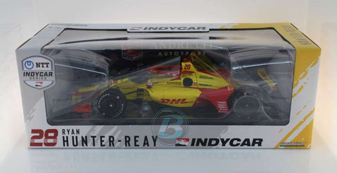 #28 RYAN HUNTER-REAY 2021 DHL 1:18 INDY CAR DIECAST - Greenlight