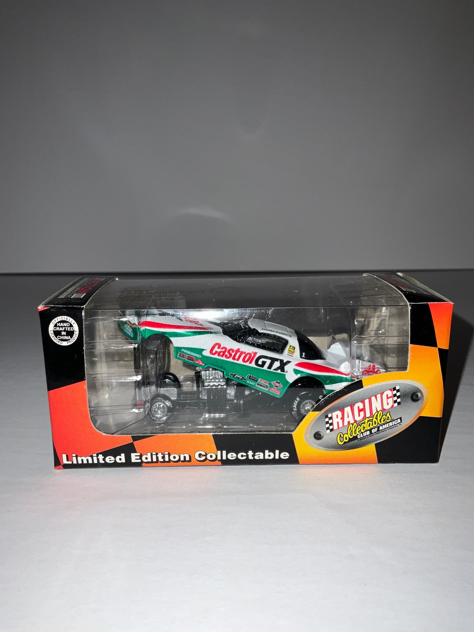 JOHN FORCE 1997 CASTROL 1:64 NHRA DIECAST FUNNY CAR - Racing Collectables Club Of America