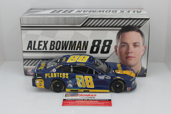 ALEX BOWMAN 2020 AUTOGRAPHED PLANTERS 1:24 NASCAR DIECAST