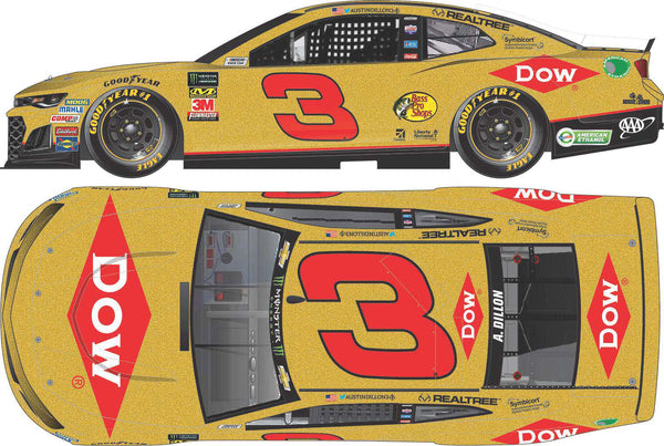 AUSTIN DILLON 2019 DOW/RCR 50TH ANNIVERSARY 1:24 NASCAR DIECAST