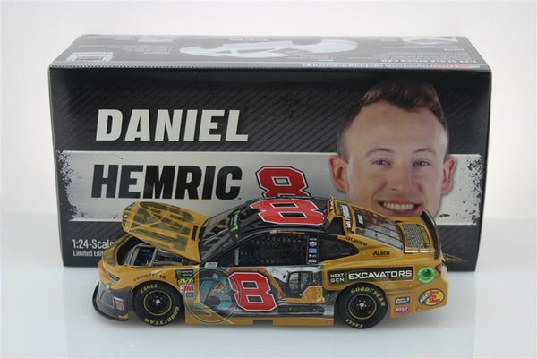 DANIEL HEMRIC 2019 CATERPILLAR 306 EXCAVATOR 1:24 NASCAR DIECAST